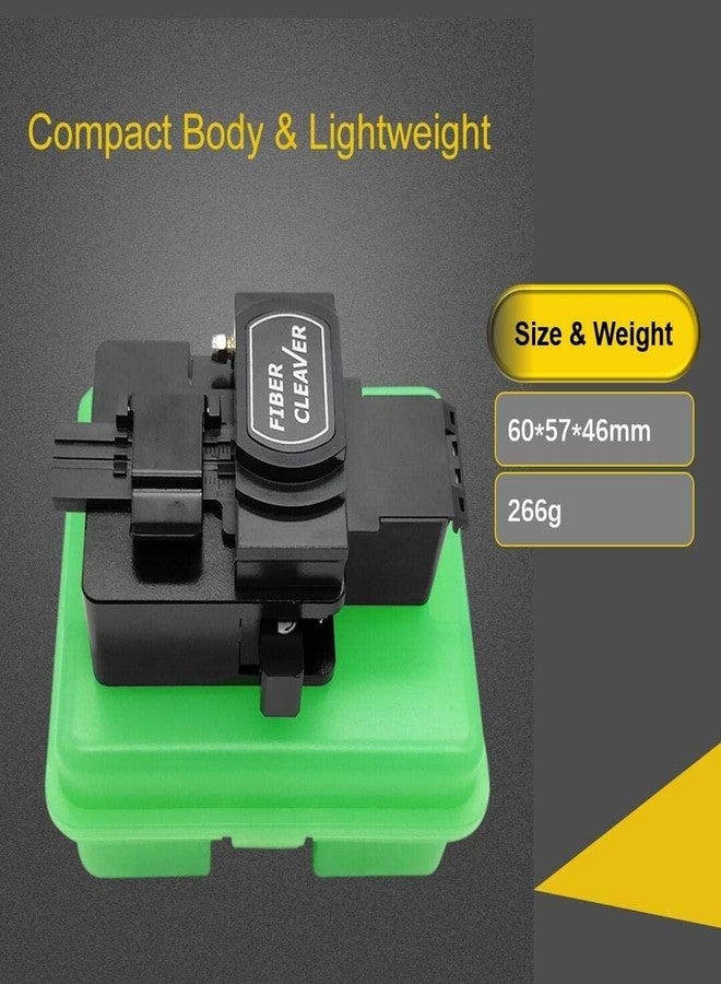 Hanutech High Precision Optical Fiber Cleaver With 16 Cleaving Spots and 48000 Cleaves Fiber Cutter Tool With FTTH Fiber Holder For 0.25mm 0.9mm 3.0mm Coating Diameter Fiber - Image 2